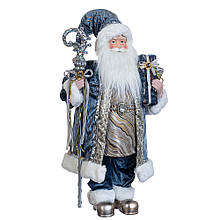 Фігурка «Санта з посохом» у синьому