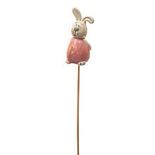 Топер Веселий кролик рожевий 25/7 см