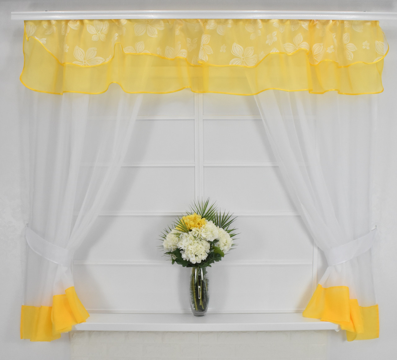 Кухонні штори "Хезер" Лимон