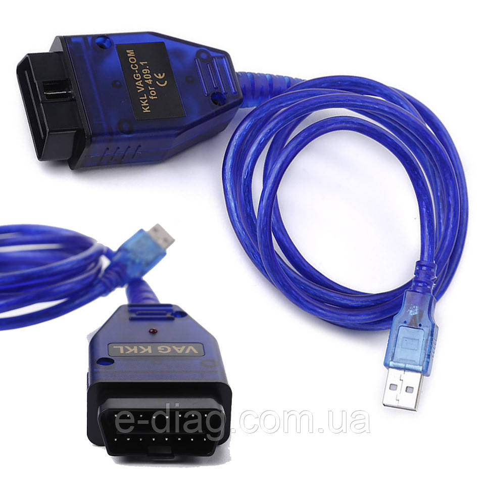 VAG COM 409.1 KKL OBD2 USB сканер діагностики авто чіп FTDI