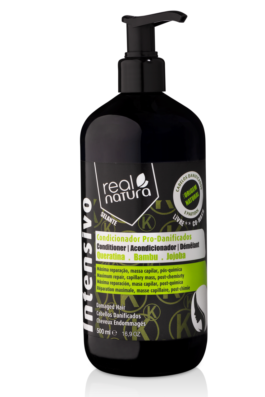 Кондиціонер Real Natura Pro-Danificados Keratina для відновлення і ущільнення волосся 500ml