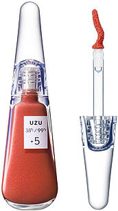UZU BY FLOWFUSHI Lip 38 °C Блиск-бальзам для губ із молочнокислими бактеріями, +5 кораловий, 6 г