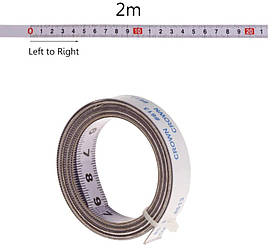 Лінійка самоклейна сталева 2 м.