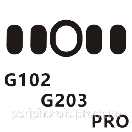 Тефлонові ніжки глайды 3M для ігрових мишок Logitech G102 G203 G Pro