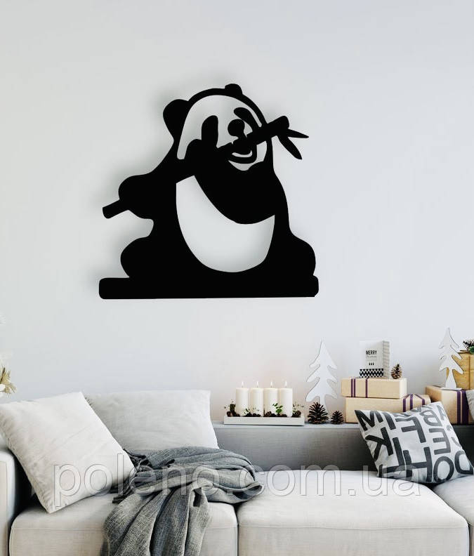 Декоративне панно Панда і бамбук, об'ємна картина