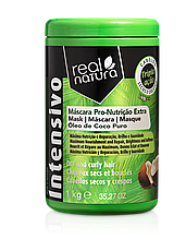 Маска Real Natura Pro-Nutrição Extra Coco для харчування, гладкості і блиску волосся 1kg