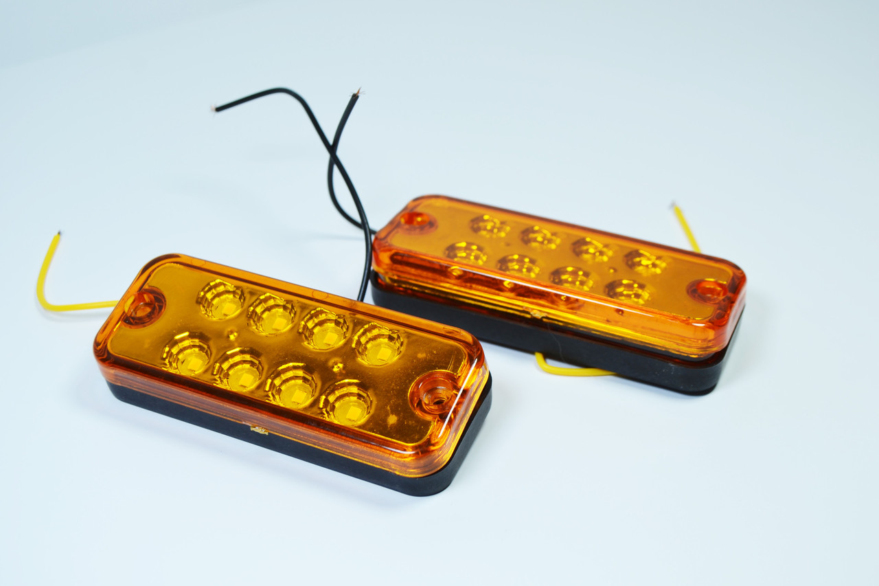 Габарит LED (NTK) 24v 8-діодний жовтий 1шт