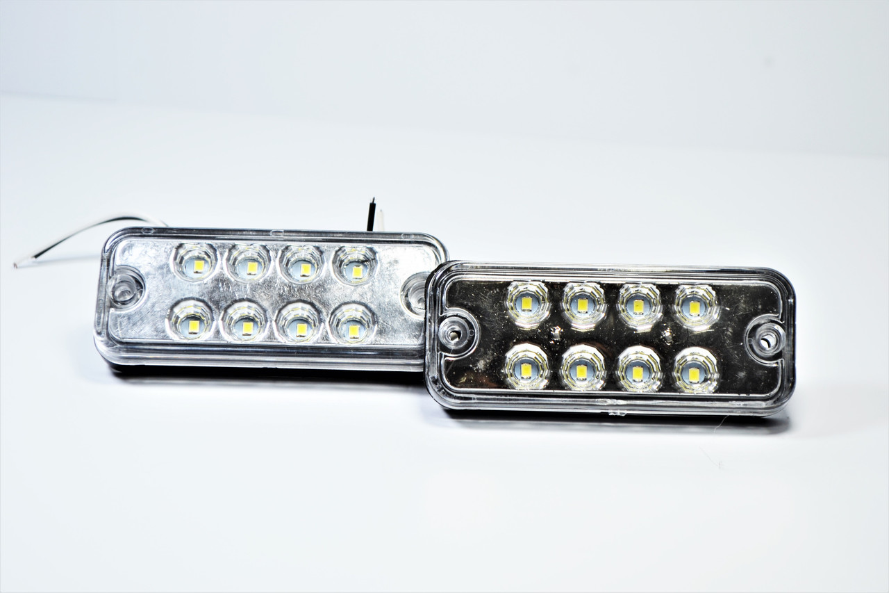 Габарит LED (NTK) 24v 8-діодний Білий 1шт, фото 1