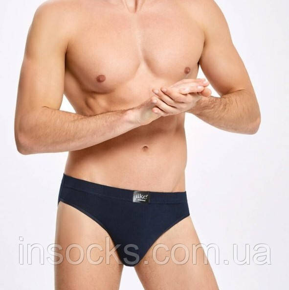 Труси чоловічі "iLKE" Sport Slip, Bamboo. Розмір: L. Колір: Темно-синій. Туреччина. (1607-dbl)