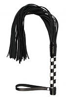 Флогер Premium Leather Flogger Black&White, кожа