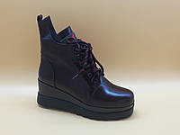 Шкіряні черевики на прихованій танкетці. Erisses. Маленькі розміри (33).