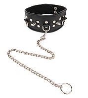 ОШЕЙНИК шкіра, колір чорний 