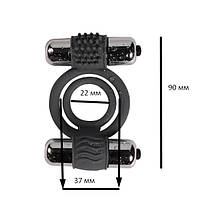 КІЛЬЦЕ ЕРЕКЦІОННЕ "Double bullet cock ring"