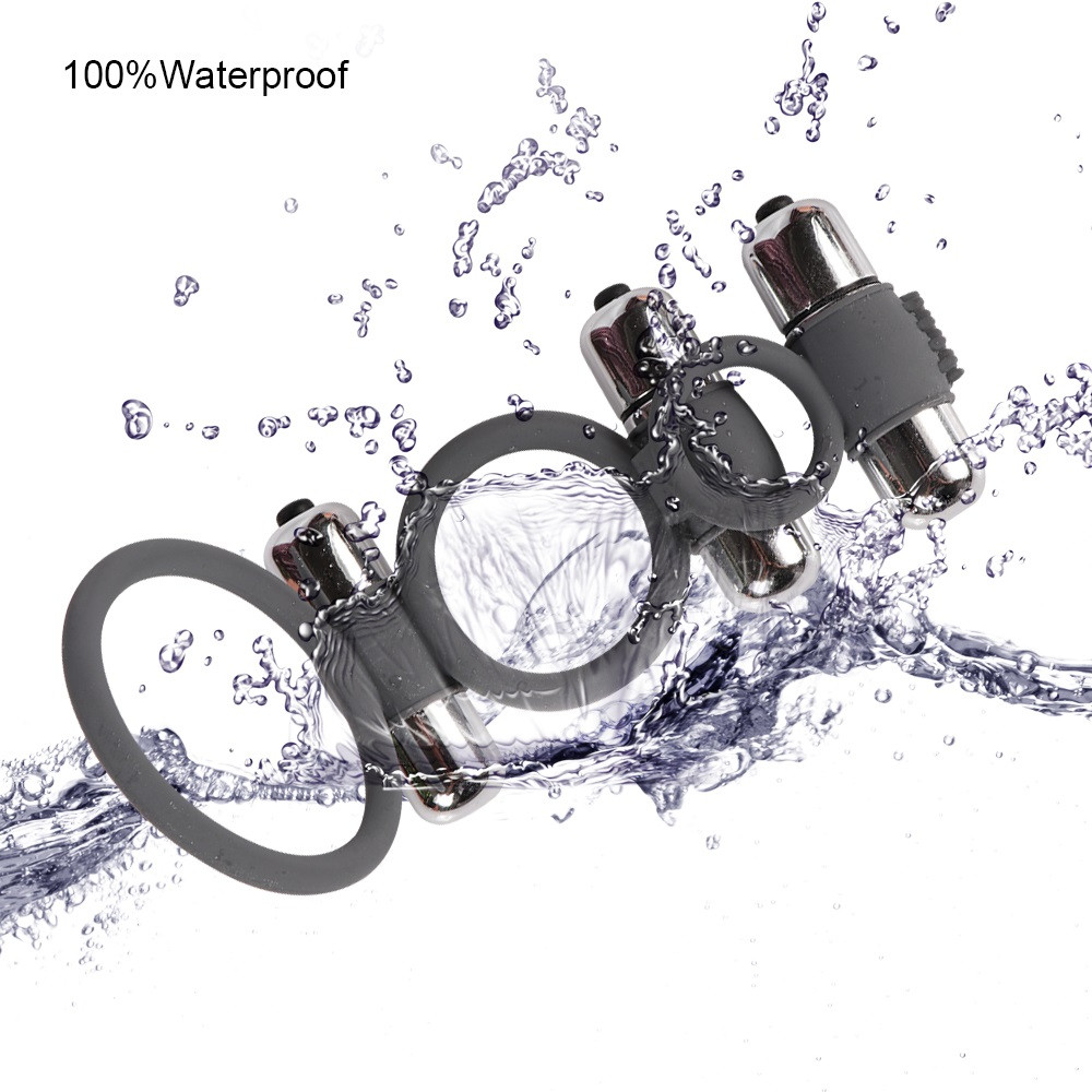 КІЛЬЦЕ ЕРЕКЦІОННЕ "Triple bullet cock ring"