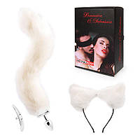 НАБІР (ВТУЛКА L 60 мм D 27 мм, ХВОСТ L 400 мм, КШКІ) колір білий