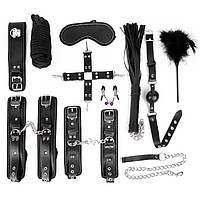 НАБІР (наруч, щекоталка, койови, нашийник із повідцем, кляп,маска,плеть,фікатор, мотузка, затискачі для сосків)