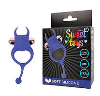 КІЛЬЦЕ ЕРЕКЦІОННЕ З ВІБРАЦІЄЮ колір синій