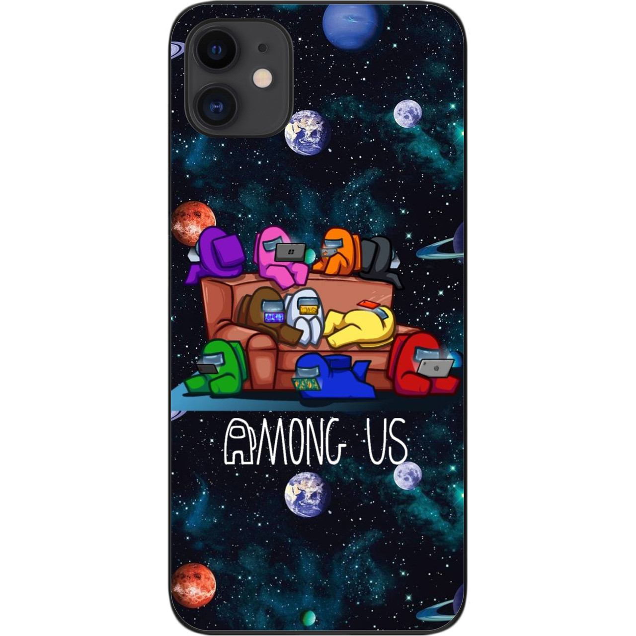 Силіконовий чохол для iPhone 11 з картинкою Among us Команда, фото 1