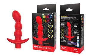 ВІБРОМАССАЖОР L 110 мм D 29x31 мм, колір червоний