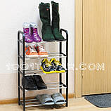 Взуттєва полиця-гойдалка на 5 ярусів Tatkraft Artmoon Labrador 42х19х70 см. вміщує 10 пар взуття, фото 5