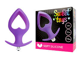 ВТУЛКА АНАЛЬНА З ВІБРАЦІЄЮ L 140 мм D 79 мм, колір фіолетовий