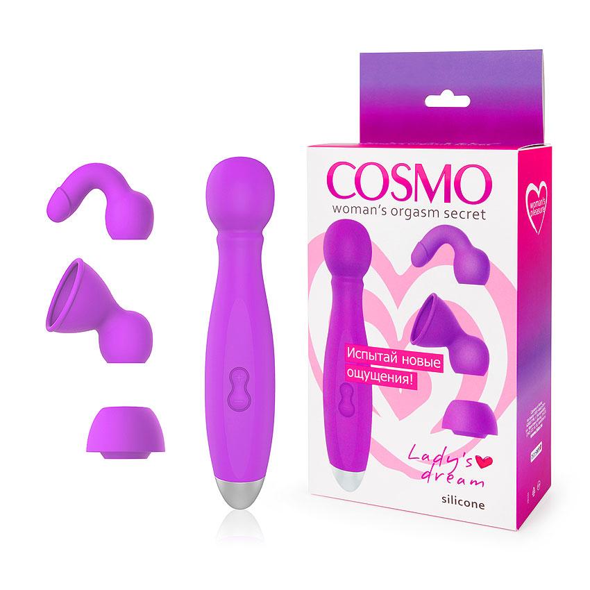 ВІБРОМАССАЖОК "BOWLING" + 3 НАСАДКИ 9 режимів вібрації, L 180 мм D 35 мм