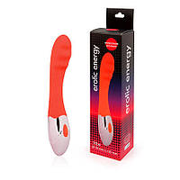 ВІБРОМАССАЖОР L робочої частини 135 мм D 32 мм, 10 режимів вібрації, колір червоний