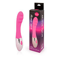 ВІБРОМАССАЖОР L робочої частини 135 мм D 32 мм, 10 режимів вібрації, колір рожевий