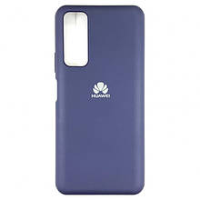 Чохол-накладка Silicone Cover Full Protective для Huawei P Smart 2021 синя