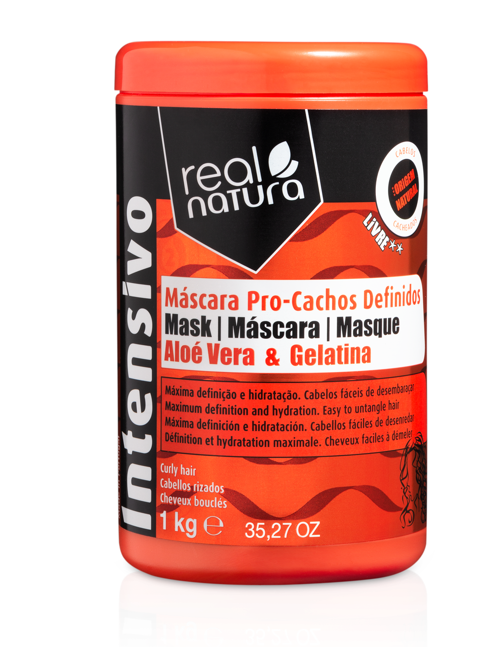 Маска Real Natura Pro-Cachos Definidos для зволоження і розплутування волосся 1kg