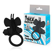 КІЛЬЦЕ ЕРЕКЦІОННЕ З ВІБРАЦІЄЮ D 30 мм, колір чорний Преміум