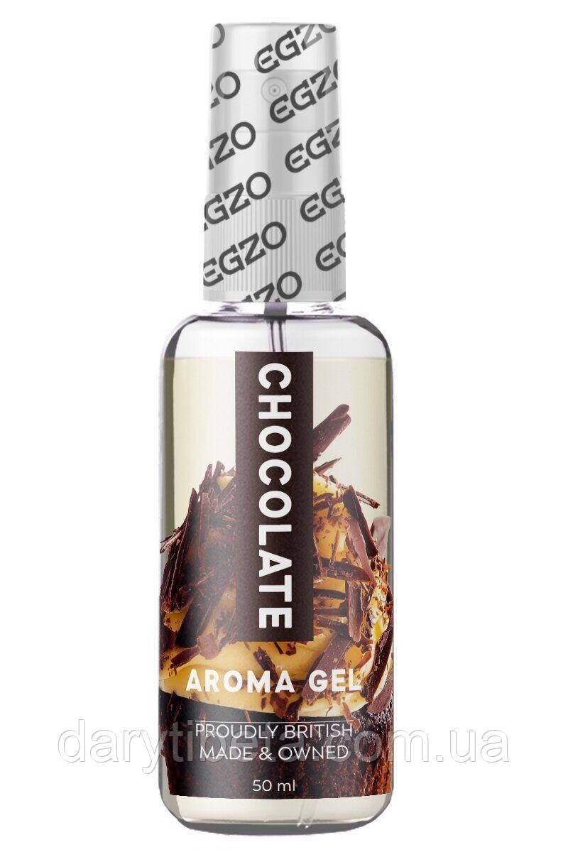 Оральний гель-лубрикант EGZO AROMA GEL — Chocolate, смак шоколаду, 50 мл