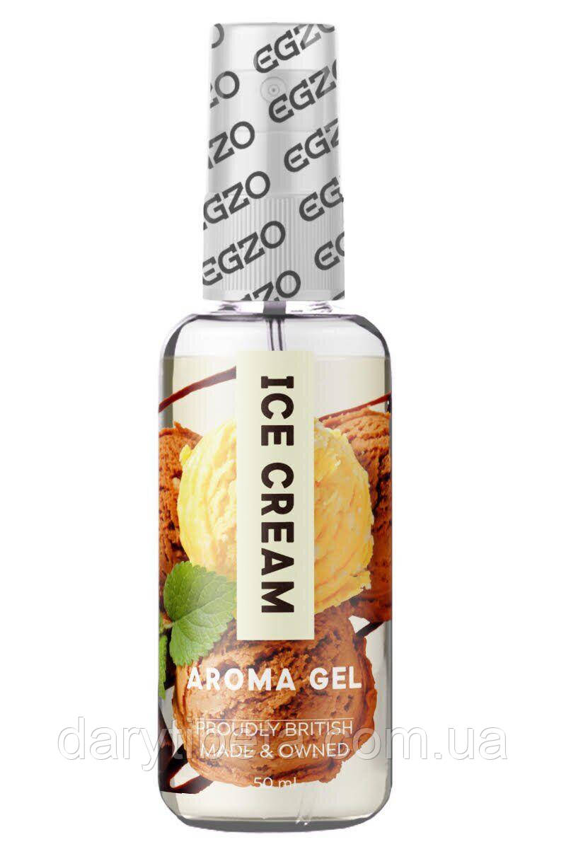 Оральний гель-лубрикант EGZO AROMA GEL — Ice Cream, Морозиво, 50 мл