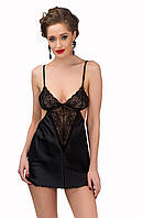 Sensual chemise "GINA", black, 36/38