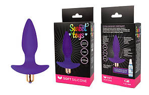 ВТУЛКА АНАЛЬНА з вібрацією, L 105 мм D 35 мм, колір фіолетовий