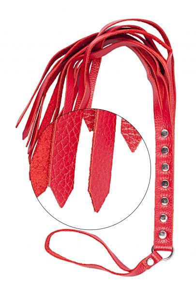 Флогер S&M Fancy Leather Floger, Red, кожа