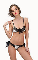 Set of 2 "MARGOT" (Top, Thongs), black/white, 40/42