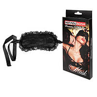 МАСКА на очі з мереживом, колір чорний