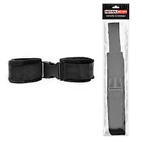 ОКОВИ на ноги, колір чорний (Текстиль/Міх/Пластик)