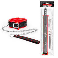 ОШЕЙНИК колір чорний/червоний