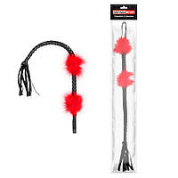 ПЛЕТКА колір чорний/червоний