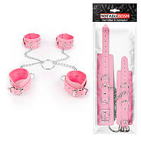 ФІКСАТОР (НАРУЧНИКИ + ОКОВИ) колір рожевий