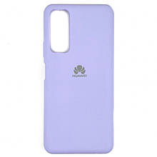 Чохол-накладка Silicone Cover Full Protective для Huawei P Smart 2021 бузкова