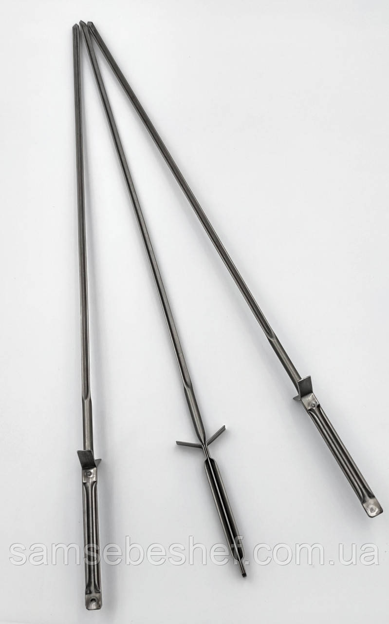 Тригранний шампур з нержавіючої сталі 61 см, фото 1