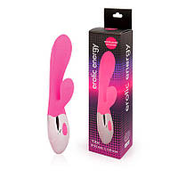 ВІБРОМАССАЖОР L робочої частини 105 мм D 32 мм, 10 режимів вібрації, колір рожевий