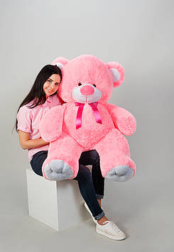 Великий плюшевий ведмедик Томмі 150 см. Рожевий