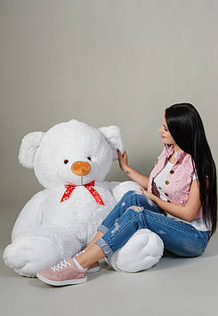 Великий плюшевий ведмедик Томмі 150 см. Білий