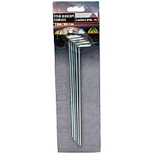 Кілки High Peak Steel Round Peg 20 см 6 шт. Silver (42213)