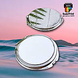 Дзеркальце металеве кругле + друк фото/ картинка/ логотип/текст, фото 3