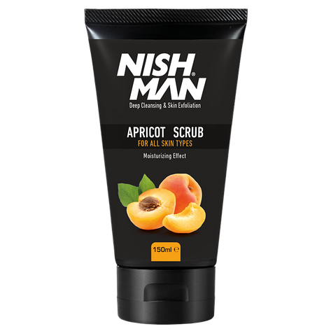 Чоловічий скраб для обличчя Nishman Natural Apricot Face Scrub, 150 мл, фото 2